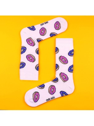 KREM SOKET DONUT DESENLİ ÇORAP KREM SOKET DONUT DESENLİ ÇORAP