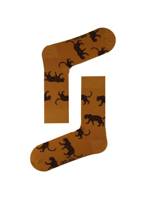 SARI SOKET LEOPAR DESENLİ ÇORAP SARI SOKET LEOPAR DESENLİ ÇORAP