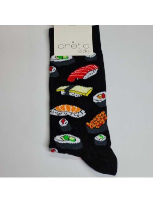 Siyah Soket Sushi Desenli Çorap Siyah Soket Sushi Desenli Çorap
