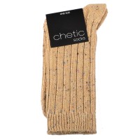 BEIGE MARL CREW BOOT SOCKS