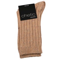 BROWN MARL CREW BOOT SOCKS