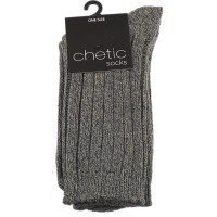 GREEN MARL CREW RIBBED BOOT SOCKS