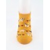 Dog Pattern Yellow No-Show Socks Model - Chetic Dog Pattern Yellow No-Show Socks