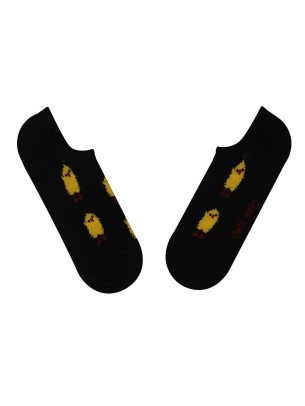 SİYAH SNEAKER SARI CİVCİV DESENLİ ÇORAP SİYAH SNEAKER SARI CİVCİV DESENLİ ÇORAP
