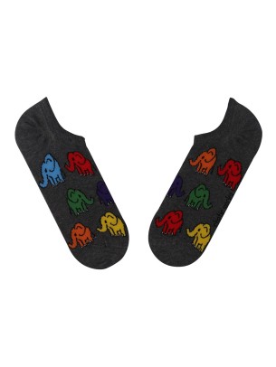 FÜME SNEAKER MULTİ RENKLİ FİL DESENLİ ÇORAP FÜME SNEAKER MULTİ RENKLİ FİL DESENLİ ÇORAP