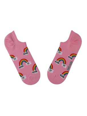 PEMBE SNEAKER GÖKKUŞAĞI OVER IT DESENLİ ÇORAP PEMBE SNEAKER GÖKKUŞAĞI OVER IT DESENLİ ÇORAP