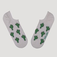 KREM SNEAKER KAKTÜS DESENLİ ÇORAP KREM SNEAKER KAKTÜS DESENLİ ÇORAP