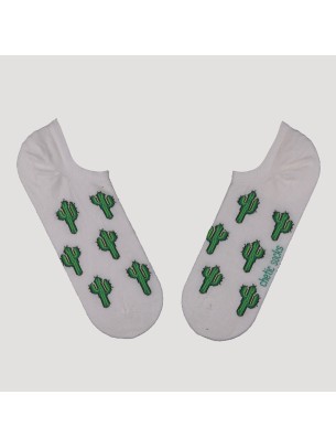 KREM SNEAKER KAKTÜS DESENLİ ÇORAP KREM SNEAKER KAKTÜS DESENLİ ÇORAP