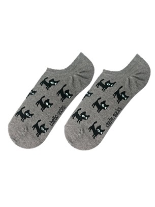 GRİ SNEAKER KEDİ DESENLİ ÇORAP GRİ SNEAKER KEDİ DESENLİ ÇORAP