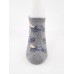 Dog on Bike Grey Sneakers Socks