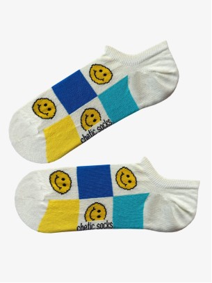 Krem Sneaker Emojili Çorap Krem Sneaker Emojili Çorap