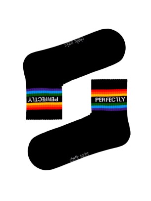 SİYAH TENİS RENKLİ ŞERİTLİ PERFECTLY ÇORAP SİYAH TENİS RENKLİ ŞERİTLİ PERFECTLY ÇORAP