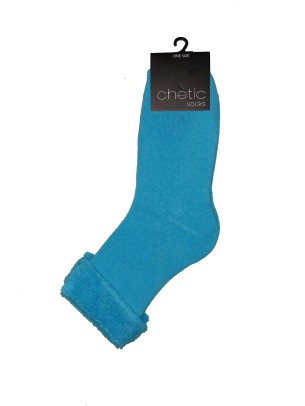 Light Blue Towel Socks
