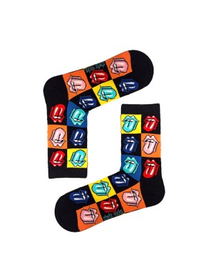 Dil Çıkaran Emoji Desenli Soket Çorap Dil Çıkaran Emoji Desenli Soket Çorap