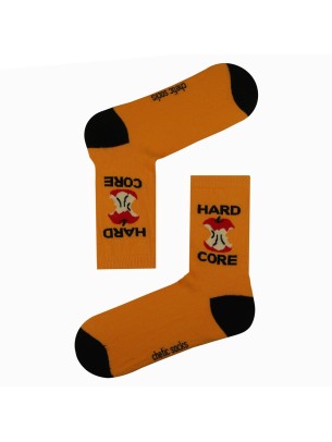 SARI SOKET HARD CORE ELMA DESENLİ ÇORAP SARI SOKET HARD CORE ELMA DESENLİ ÇORAP