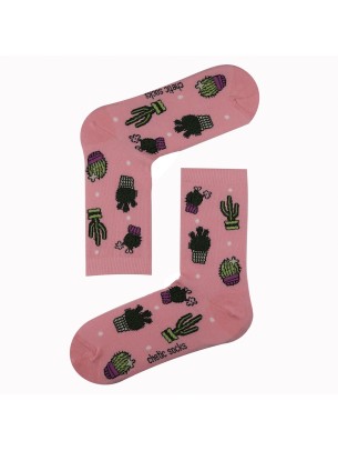 AÇIK PEMBE KAKTÜSGİLLER DESENLİ ÇORAP AÇIK PEMBE KAKTÜSGİLLER DESENLİ ÇORAP