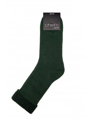 Koyu Yeşil Soket Havlu Çorap