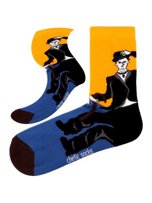 Multi Soket Charlie Chaplin Desenli Çorap Multi Soket Charlie Chaplin Desenli Çorap