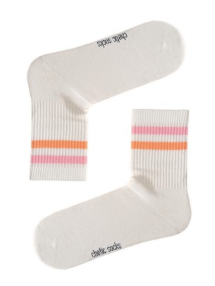 Colour Striped Crew Tenis Socks Colour Striped Crew Tenis Socks