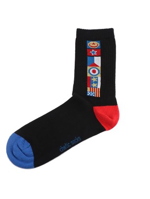 BLACK CREW FLAG SOCKS BLACK CREW FLAG SOCKS