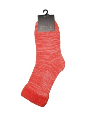 Orange Marl Towel Socks